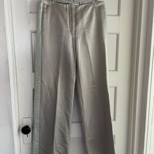 Marc Jacobs Silver Satin Trousers